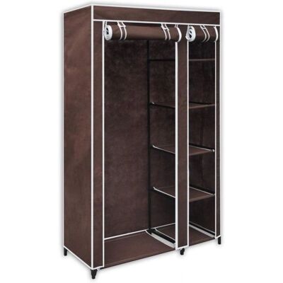 HELLOSHOP26 - Wardrobe - Marrón - 175x110x45 cm HELLOSHOP26 - Wardrobe - Marrón - 175x110x45 cm
