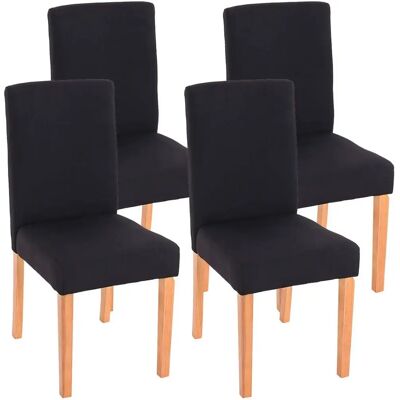 Décoshop26 CDS04117 Tela negra - Asiento y respaldo acolchados - Patas ligeras - Sillas de comedor Décoshop26 CDS04117 Tela negra - Asiento y respaldo acolchados - Patas ligeras - Sillas de comedor