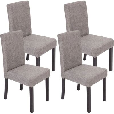 Décoshop26 Modelo CDS04128 Sillas de comedor de tela gris - Sillas Décoshop26 Modelo CDS04128 Sillas de comedor de tela gris - Sillas