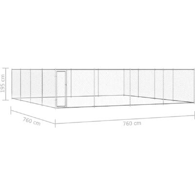 Helloshop26 - 02_0000478 - 760x760x195 cm - Cage pour chien Helloshop26 - 02_0000478 - 760x760x195 cm - Cage pour chien
