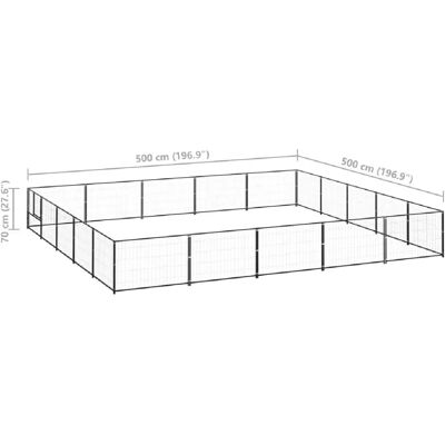 Helloshop26 - 02_0000513 - Noir - 25 m² - Enclos pour chien Helloshop26 - 02_0000513 - Noir - 25 m² - Enclos pour chien