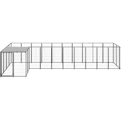 Helloshop26 - 02_0000553 - 7,26 m² - acciaio nero - Kennel per cani Helloshop26 - 02_0000553 - 7,26 m² - acciaio nero - Kennel per cani