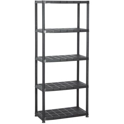 Helloshop26 Modelo - Estantería de almacenamiento multifuncional - Negro - 71x38x170cm Helloshop26 Modelo - Estantería de almacenamiento multifuncional - Negro - 71x38x170cm