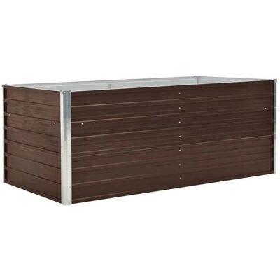 Helloshop26 Modelo 160 x 80 x 45 cm Maceta de Acero Galvanizado - Jardín Helloshop26 Modelo 160 x 80 x 45 cm Maceta de Acero Galvanizado - Jardín