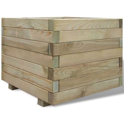 HelloShop26 - Jardinera elevada de madera 50x50x40cm HelloShop26 - Jardinera elevada de madera 50x50x40cm