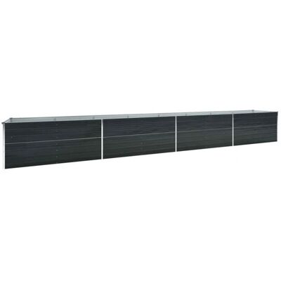 Helloshop26 Fioriera rialzata piante fiori giardino acciaio zincato 600 x 80 x 45 cm - Garden Planter Helloshop26 Fioriera rialzata piante fiori giardino acciaio zincato 600 x 80 x 45 cm - Garden Planter