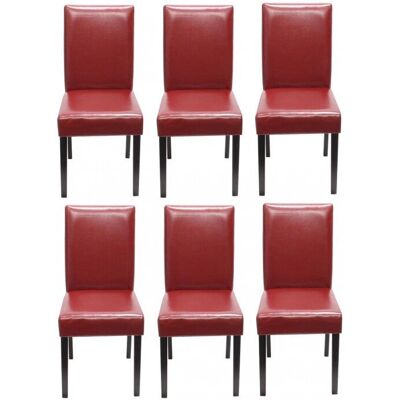 Décoshop26 CDS04244 - Rojo - Asiento PU - Patas madera - Silla de comedor Décoshop26 CDS04244 - Rojo - Asiento PU - Patas madera - Silla de comedor