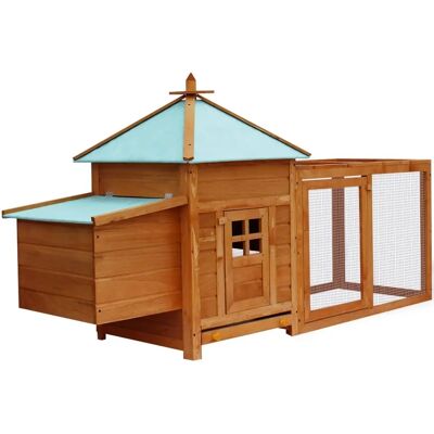 HelloShop26 - Galinero190x64x100 - 190x64x100 cm - Pollaio HelloShop26 - Galinero190x64x100 - 190x64x100 cm - Pollaio