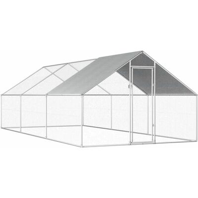 HELLOSHOP26 - Gallinero exterior 2.75x6x1.92 m - Acero galvanizado + techo PE - Gallinero HELLOSHOP26 - Gallinero exterior 2.75x6x1.92 m - Acero galvanizado + techo PE - Gallinero