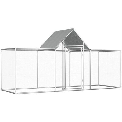 HelloShop26 - Gallinero 3x1x1.5m - 3 x 1 x 1.5 m - acciaio zincato - Pollaio HelloShop26 - Gallinero 3x1x1.5m - 3 x 1 x 1.5 m - acciaio zincato - Pollaio