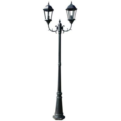 Helloshop26 Lampada da esterno doppia 230cm - Illuminazione giardino Helloshop26 Lampada da esterno doppia 230cm - Illuminazione giardino