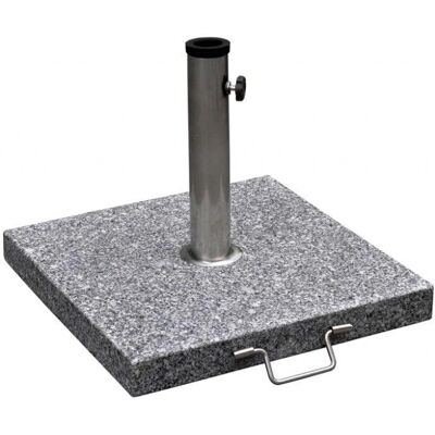 Helloshop26 - Base de granito para parasol 30kg con ruedas y mango Helloshop26 - Base de granito para parasol 30kg con ruedas y mango