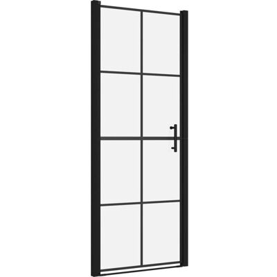 HelloShop26 - Glass Door 81x195 Black - Shower Door HelloShop26 - Glass Door 81x195 Black - Shower Door