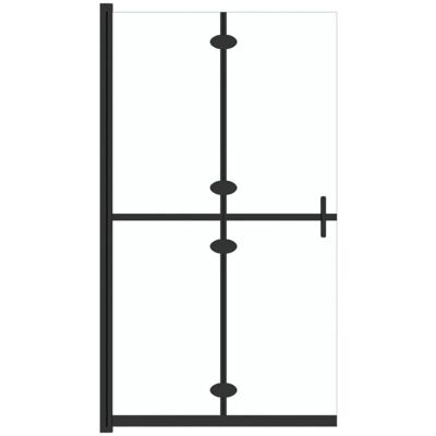 HelloShop26 - Foldable 70x190 - Trasparente - Nero - ShowerScreen HelloShop26 - Foldable 70x190 - Trasparente - Nero - ShowerScreen