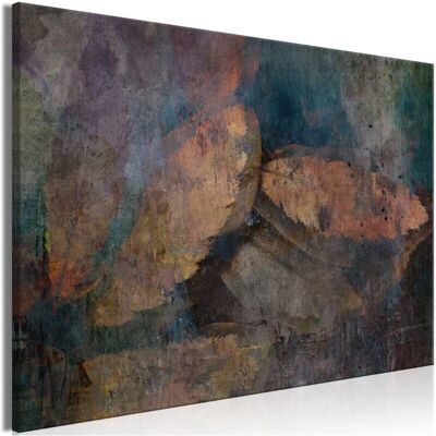 Décoshop26 60x40cm 110013965 Patrón de hojas de cobre Marco de madera Arte en lienzo para pared Décoshop26 60x40cm 110013965 Patrón de hojas de cobre Marco de madera Arte en lienzo para pared
