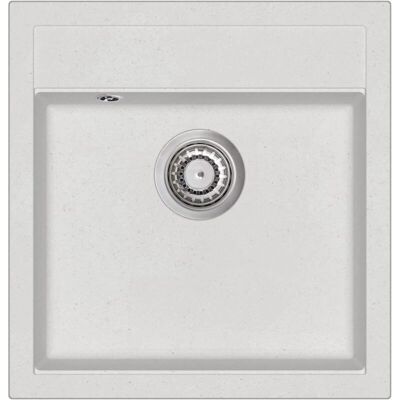 HelloShop26 - Granite Sink Single Bowl - White - Kitchen Sink HelloShop26 - Granite Sink Single Bowl - White - Kitchen Sink