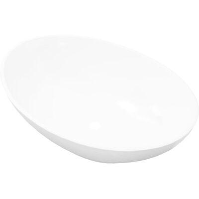 Helloshop26 - Oval Sink 40x33 - White Ceramic - Sink Helloshop26 - Oval Sink 40x33 - White Ceramic - Sink