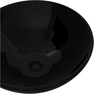 HelloShop26 - Round Ceramic Sink - Nero - Lavabo da bagno HelloShop26 - Round Ceramic Sink - Nero - Lavabo da bagno