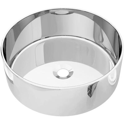 HelloShop26 Lavabo in ceramica Argento 40 cm - Lavabo HelloShop26 Lavabo in ceramica Argento 40 cm - Lavabo