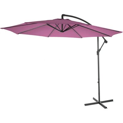 Décoshop26 04_0000945 Parasol de Terrasse - Rond Noir, Rose - Publicité Décoshop26 04_0000945 Parasol de Terrasse - Rond Noir, Rose - Publicité