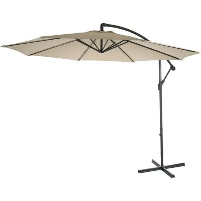 Décoshop26 Modelo 04_0000948 Sombrilla de terraza Beige Inclinable Décoshop26 Modelo 04_0000948 Sombrilla de terraza Beige Inclinable