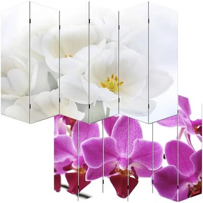 Décoshop26 - PAR04008 - Diseño orquídea - Biombo Décoshop26 - PAR04008 - Diseño orquídea - Biombo