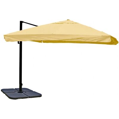 Décoshop26 04_0003987 sombrilla para patio, negro y crema Décoshop26 04_0003987 sombrilla para patio, negro y crema