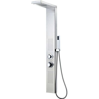 Helloshop26 Sistema Pannello Doccia in Acciaio Inox Quadrato - Tipo di Doccia Helloshop26 Sistema Pannello Doccia in Acciaio Inox Quadrato - Tipo di Doccia