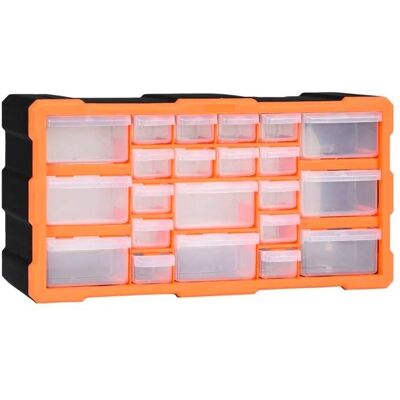 HELLOSHOP26 - 22-Drawer - Naranja/Negro - Drawer Organizer HELLOSHOP26 - 22-Drawer - Naranja/Negro - Drawer Organizer