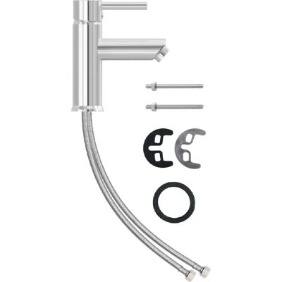 HELLOSHOP26 - Rubinetto lavandino bagno, 17,6 cm, cromato HELLOSHOP26 - Rubinetto lavandino bagno, 17,6 cm, cromato