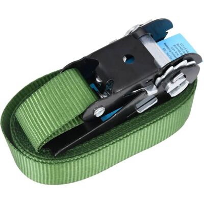 HelloShop26 20 cinturini a cricchetto - verde - 6 m - 25 mm - Cinghie di fissaggio HelloShop26 20 cinturini a cricchetto - verde - 6 m - 25 mm - Cinghie di fissaggio
