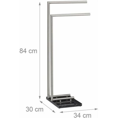 HELLOSHOP26 - Pierre - 84 cm - Base in marmo - Portasciugamani HELLOSHOP26 - Pierre - 84 cm - Base in marmo - Portasciugamani