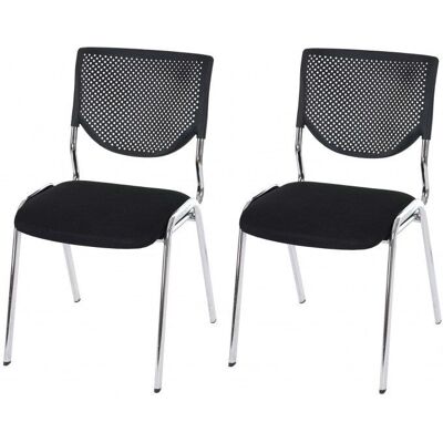 Décoshop26 - BUR04049 - Negro - Patas cromadas - Silla de oficina Décoshop26 - BUR04049 - Negro - Patas cromadas - Silla de oficina