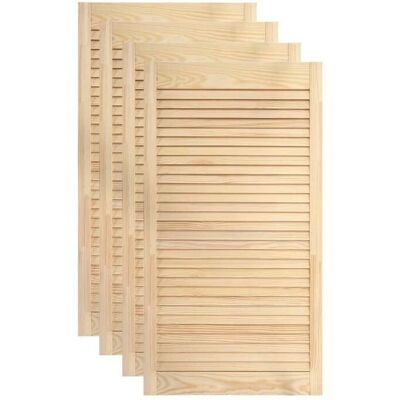 HelloShop26 - 4-Pane Louver Doors - Cabinet Doors HelloShop26 - 4-Pane Louver Doors - Cabinet Doors
