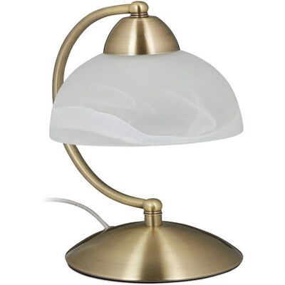 Helloshop26 Lámpara de Mesa Vintage - Hierro y Vidrio - 40W Helloshop26 Lámpara de Mesa Vintage - Hierro y Vidrio - 40W