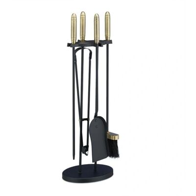 HELLOSHOP26 - Fireplace Tools - Black Gold - Tools HELLOSHOP26 - Fireplace Tools - Black Gold - Tools