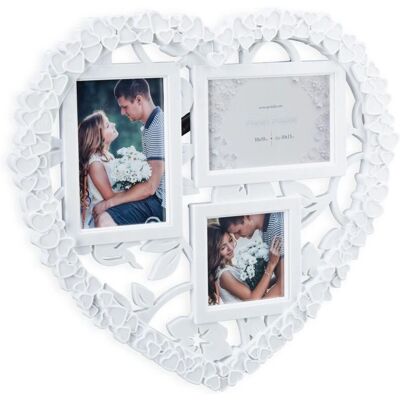 HelloShop26 - Wedding Heart 3-Photo Frame - 3 fotos - Photo frame HelloShop26 - Wedding Heart 3-Photo Frame - 3 fotos - Photo frame