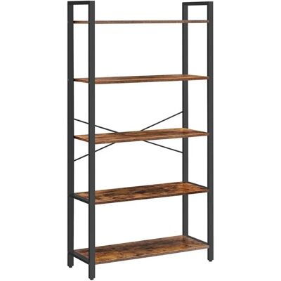 Helloshop26 - 5-tier steel bookshelf - Libreria Helloshop26 - 5-tier steel bookshelf - Libreria