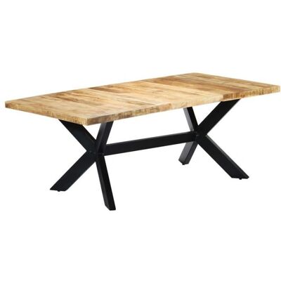 HELLOSHOP26 Mesa de Comedor de Madera de Mango - Estilo Moderno - 200x100x75 cm HELLOSHOP26 Mesa de Comedor de Madera de Mango - Estilo Moderno - 200x100x75 cm