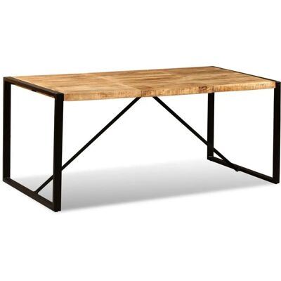 Tavolo da pranzo industriale in legno di mango - 180cm Tavolo da pranzo industriale in legno di mango - 180cm