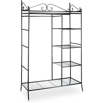 HELLOSHOP26 Armadio in metallo 172cm - Nero HELLOSHOP26 Armadio in metallo 172cm - Nero