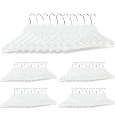 Helloshop26 - 50 Grucce Bianche - Legno - Notched - Grucce Helloshop26 - 50 Grucce Bianche - Legno - Notched - Grucce