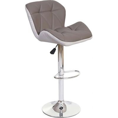 HELLOSHOP26 Taburete de Bar Ajustable Gris Topo - Taburete HELLOSHOP26 Taburete de Bar Ajustable Gris Topo - Taburete