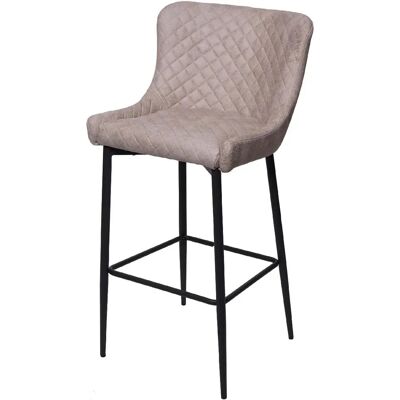 DÉCOSHOP26 - 040001242 - Tissu gris - Charpente métallique - Bar stool - Publicité DÉCOSHOP26 - 040001242 - Tissu gris - Charpente métallique - Bar stool - Publicité