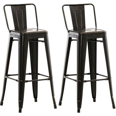 MOBIKASA Set di 2 sgabelli da bar stile industriale - Sgabelli MOBIKASA Set di 2 sgabelli da bar stile industriale - Sgabelli