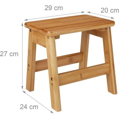HELLOSHOP26 - Bamboo Console Stool - Natural - Stool HELLOSHOP26 - Bamboo Console Stool - Natural - Stool