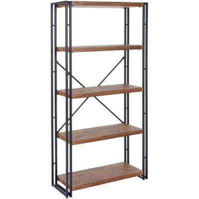 Décoshop26 Modelo 040001325 - Estantería de Roble Salvaje 5 Niveles Décoshop26 Modelo 040001325 - Estantería de Roble Salvaje 5 Niveles