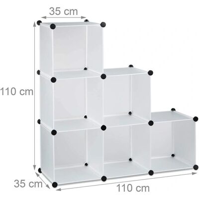HelloShop26 - LadderShelf6 - Blanco - 6 Compartimentos - Shelf HelloShop26 - LadderShelf6 - Blanco - 6 Compartimentos - Shelf