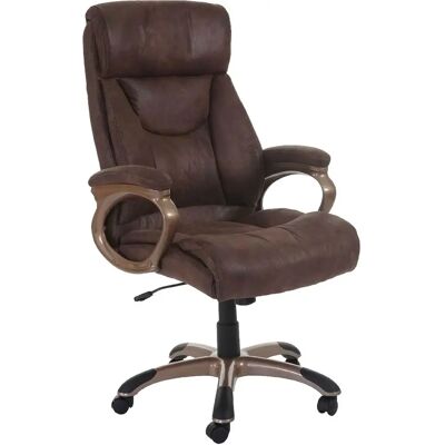 Silla de oficina Décoshop26 - Vintage marrón topo Giratoria Ajustable Silla de oficina Décoshop26 - Vintage marrón topo Giratoria Ajustable