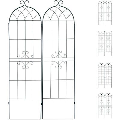Set di tralicci da giardino Helloshop26 - Supporto decorativo in ferro per piante rampicanti Set di tralicci da giardino Helloshop26 - Supporto decorativo in ferro per piante rampicanti